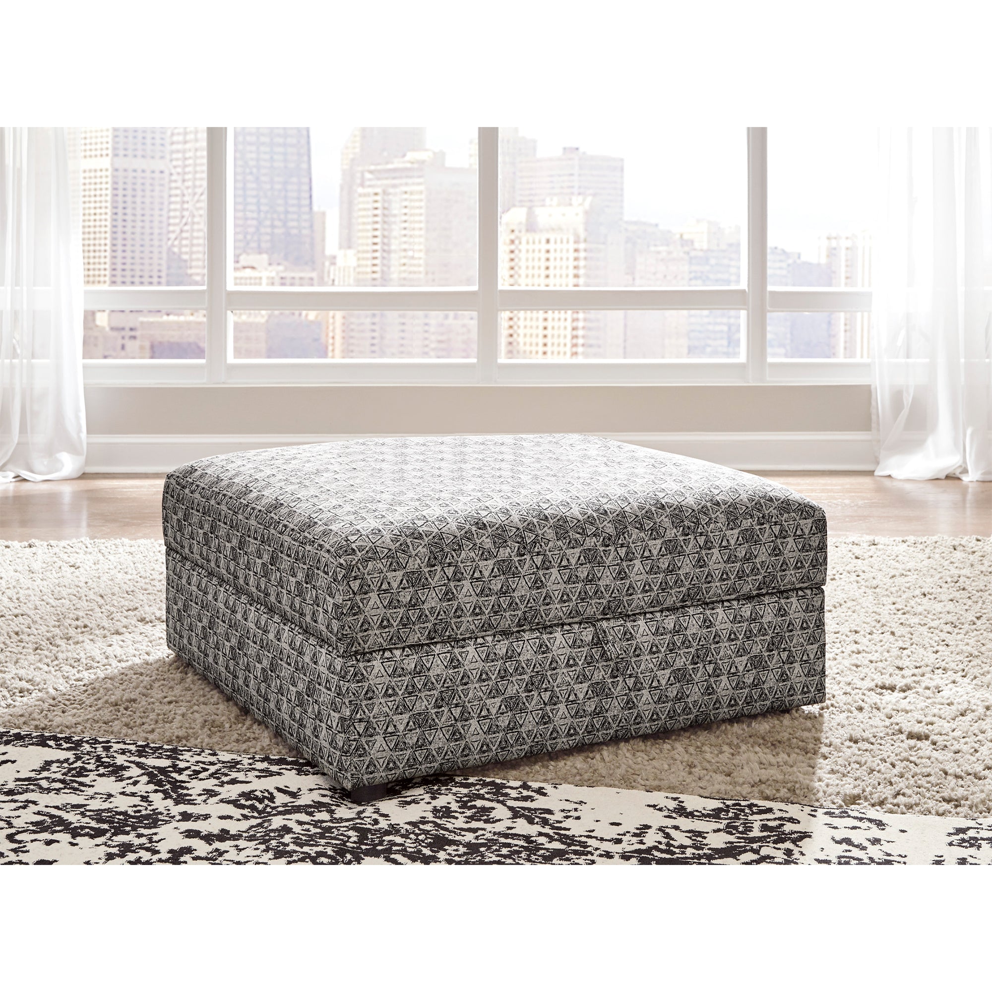 Kellway Bisque Ottoman With Storage