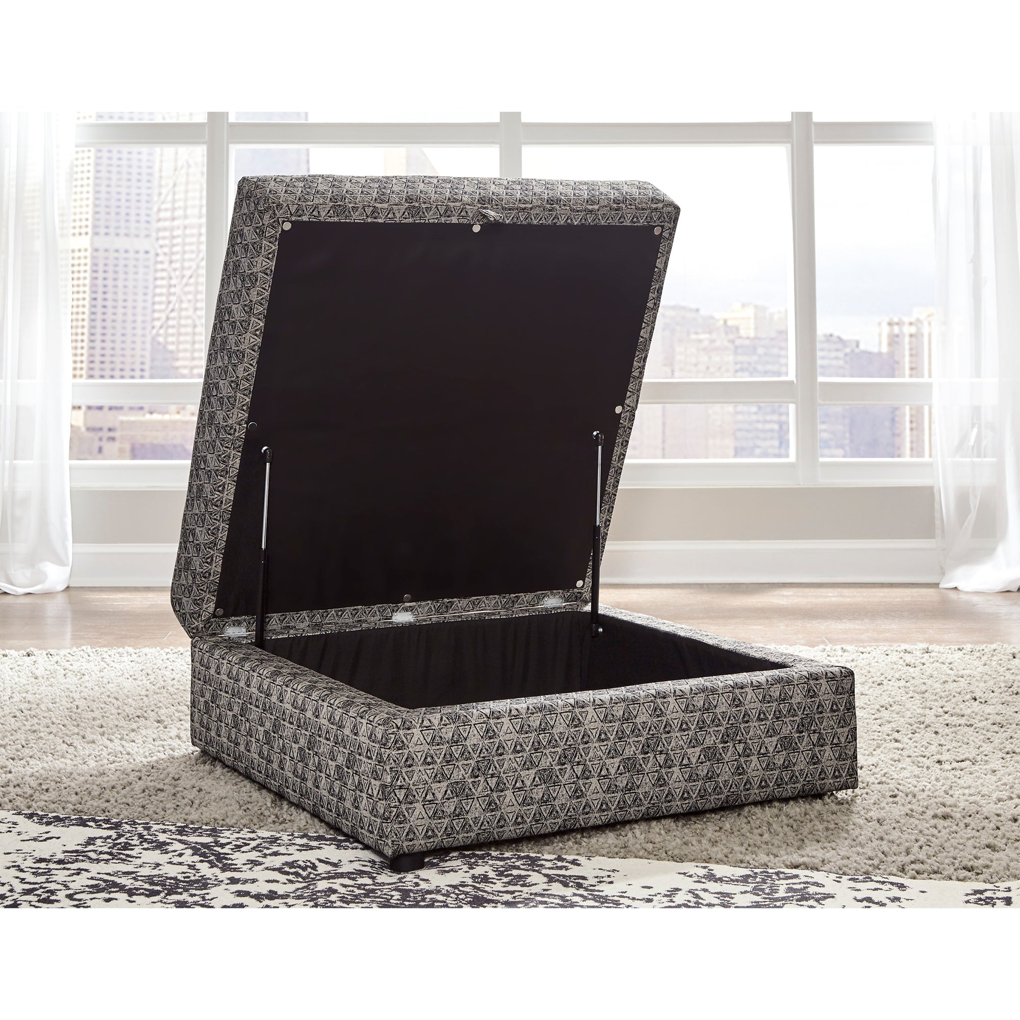 Kellway Bisque Ottoman With Storage