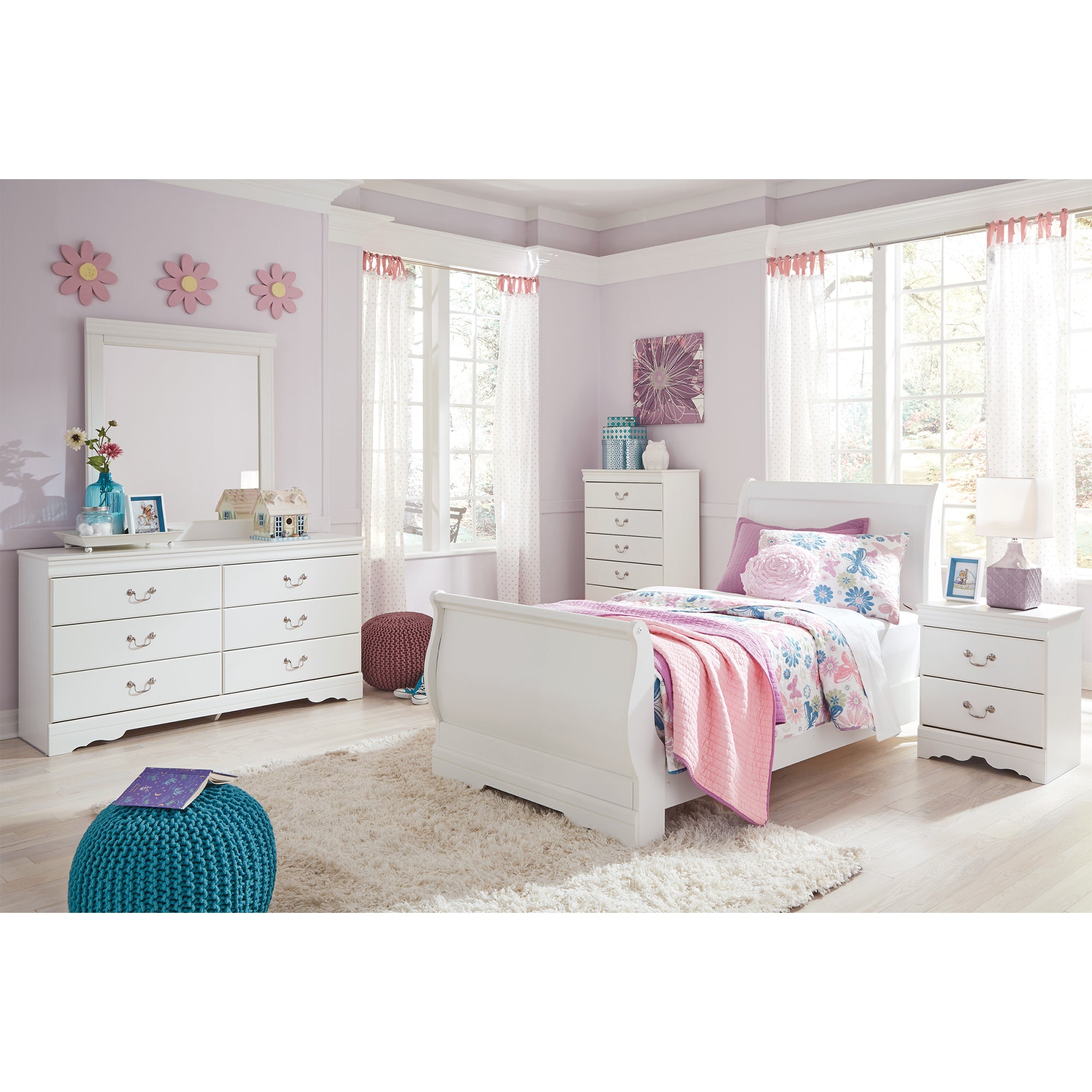 Anarasia Twin Sleigh Bed