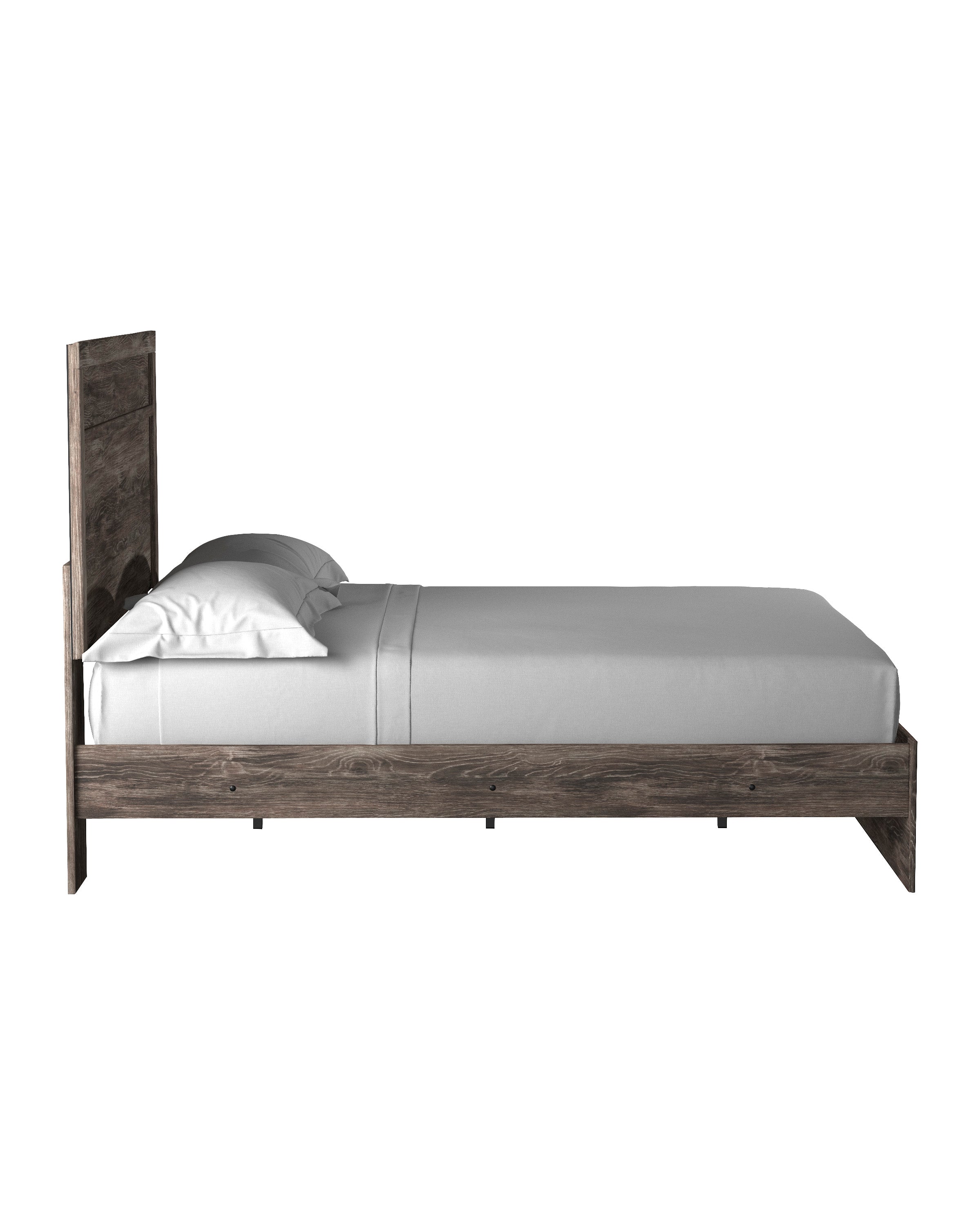 Ralinksi Full Panel Bed with Mirrored Dresser