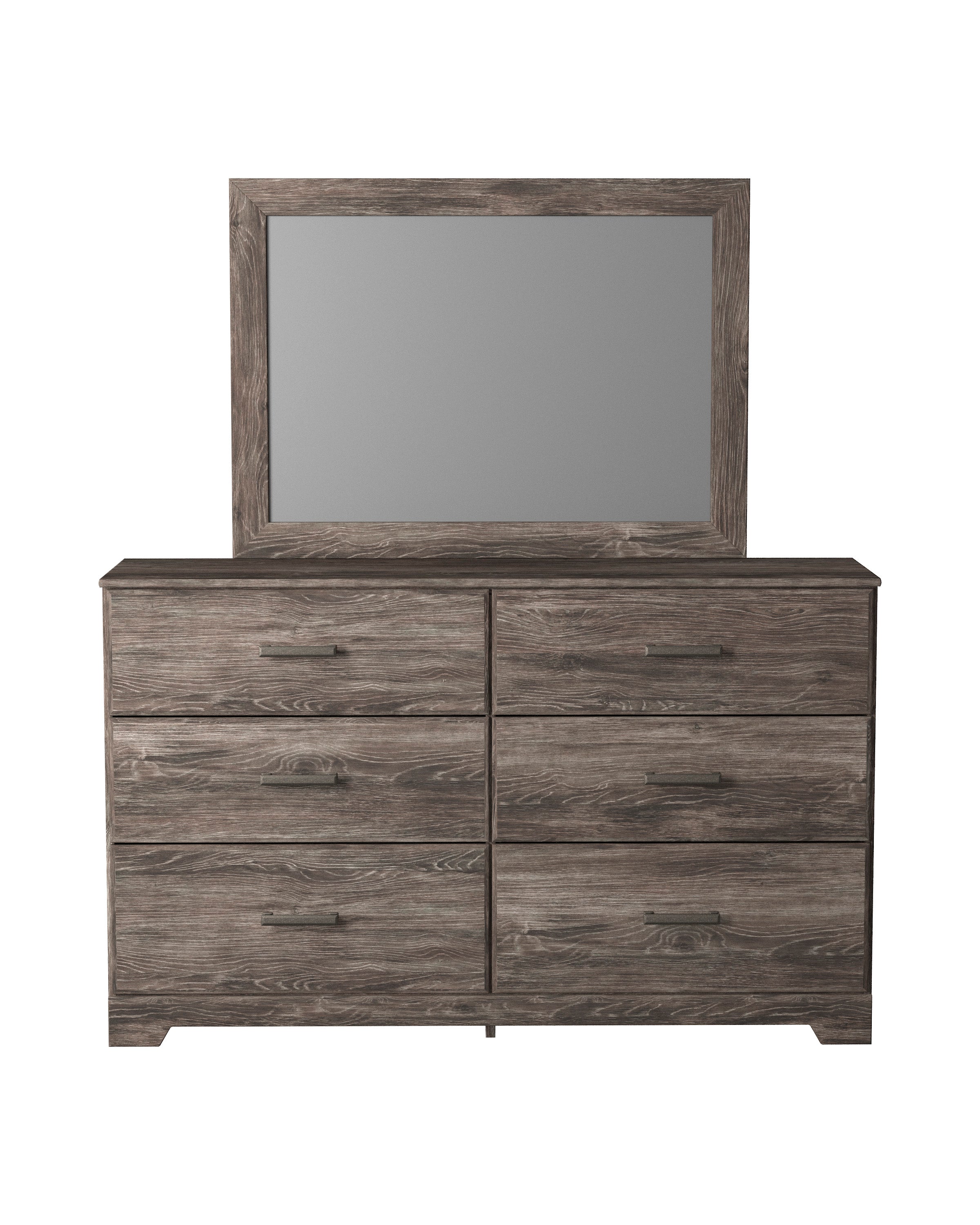 Ralinksi Twin Panel Bed with Mirrored Dresser