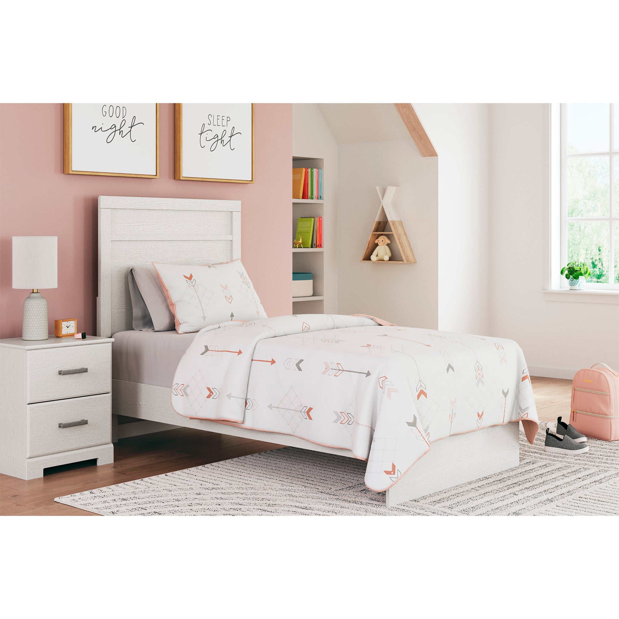 Stelsie Twin Panel Bed