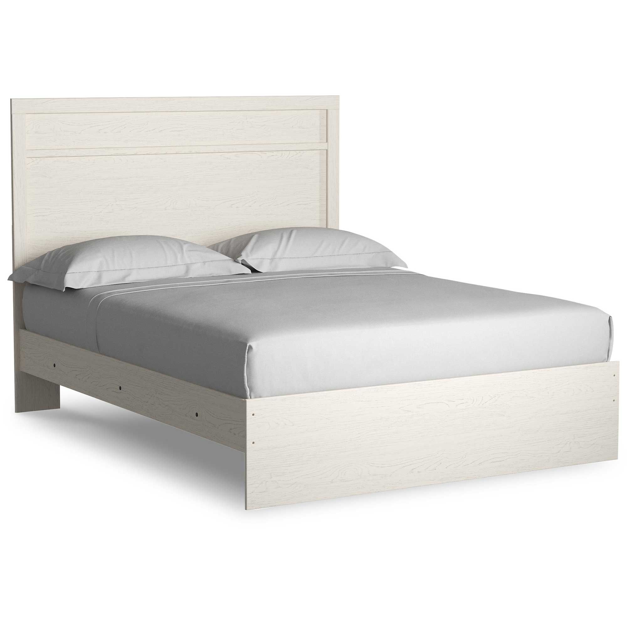 Stelsie Full Panel Bed with Mirrored Dresser