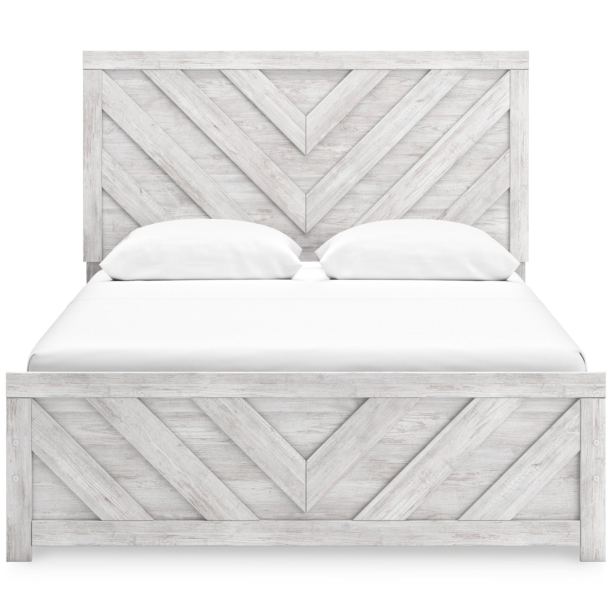 Cayboni Queen Panel Bed with Mirrored Dresser