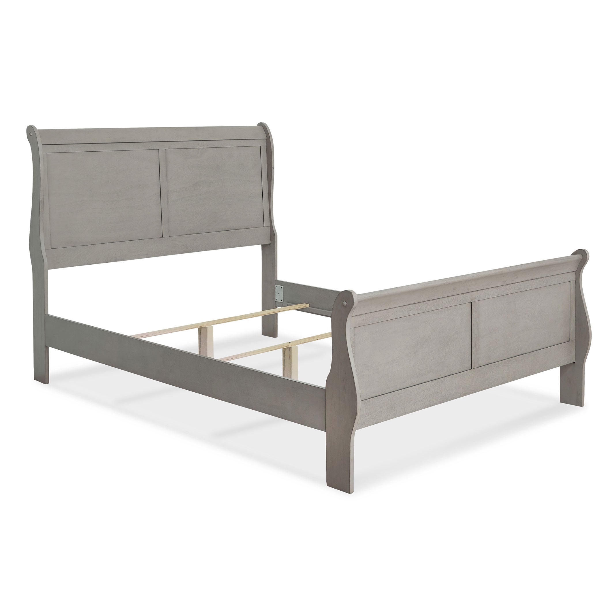 Kordasky Full Sleigh Bed with Mirrored Dresser