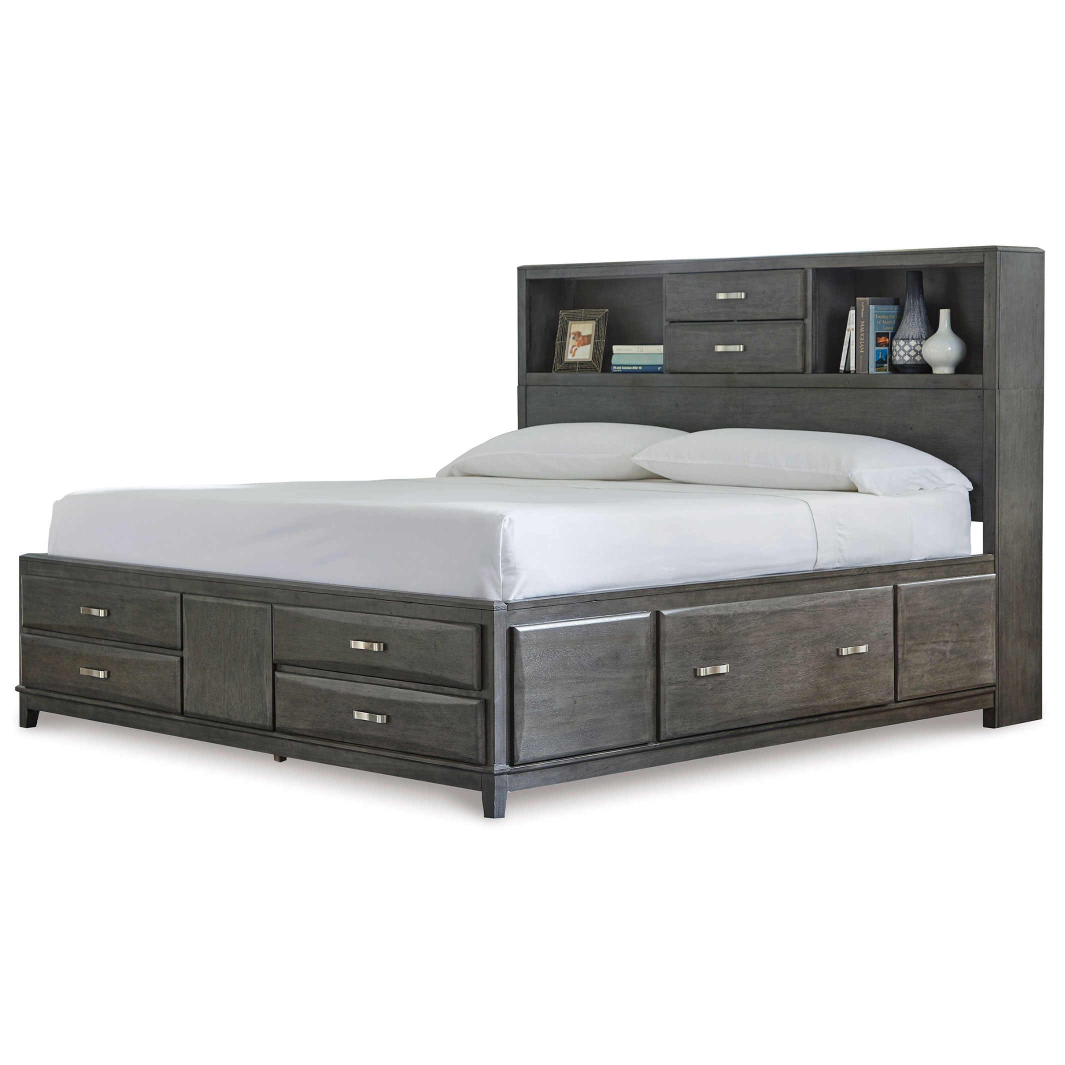 Caitbrook Queen Storage Bed with 8 Drawers