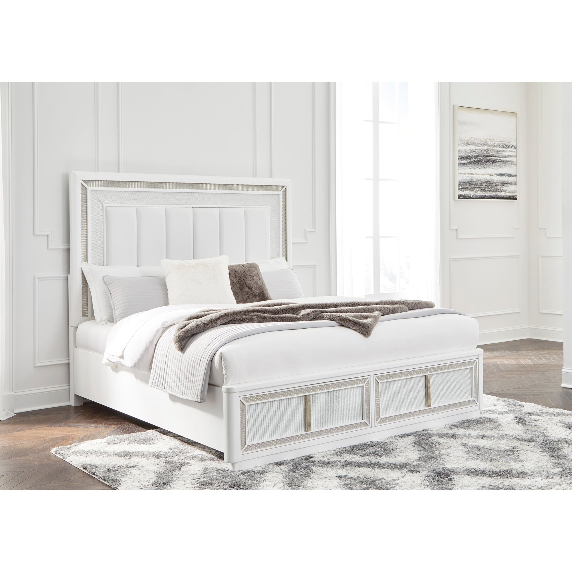 Chalanna King Upholstered Storage Bed