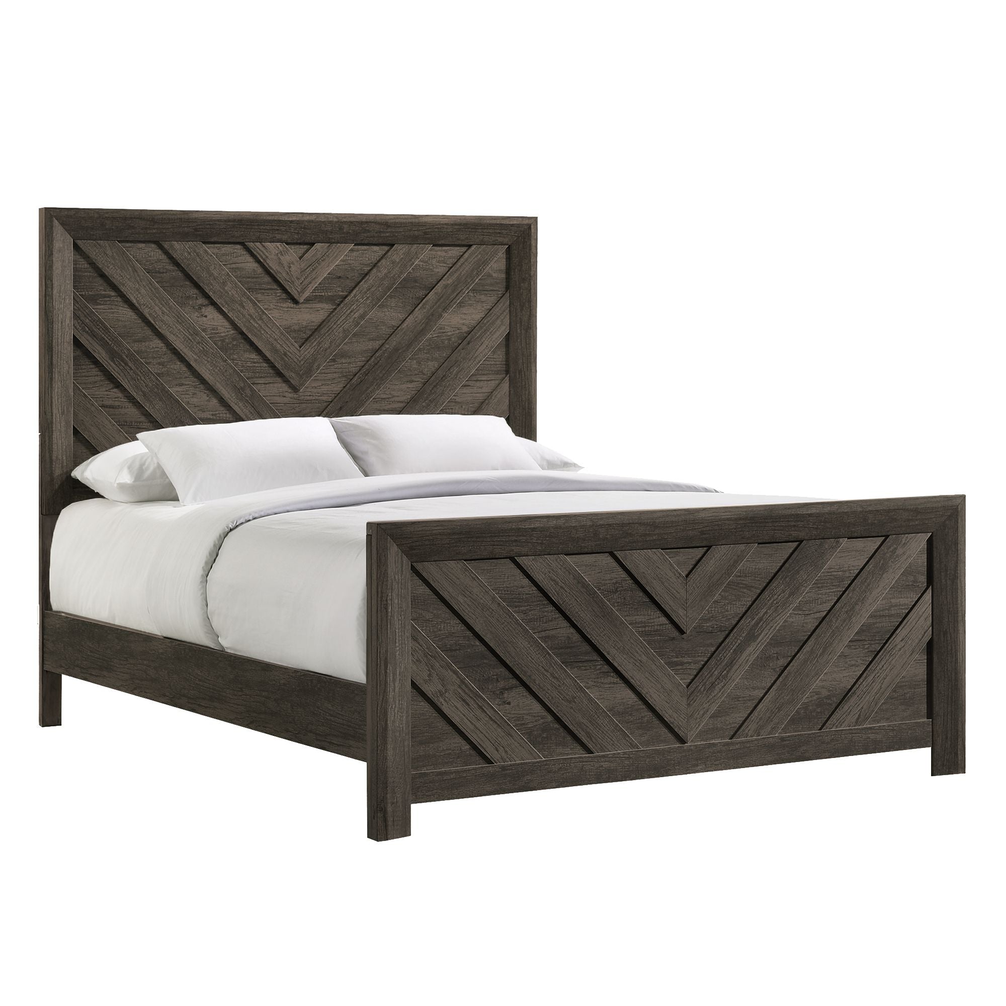 Eleanor King Panel Bed with Mirrored Dresser