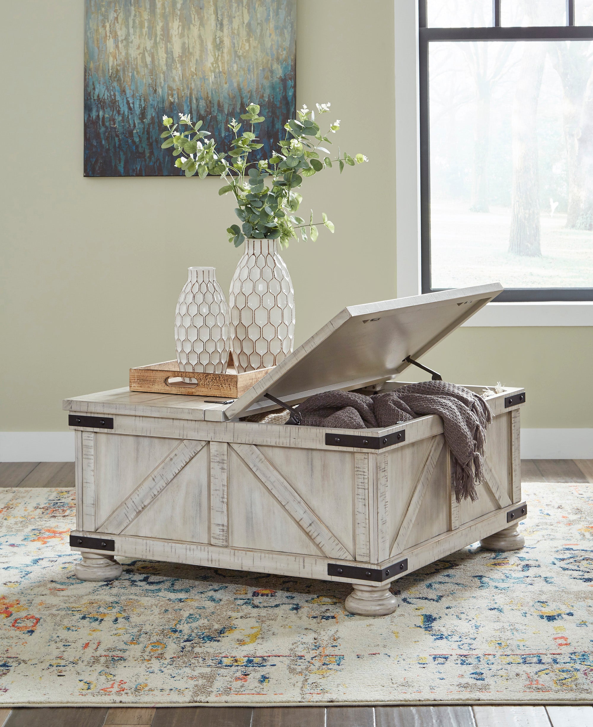 Carynhurst Cocktail Table with Storage