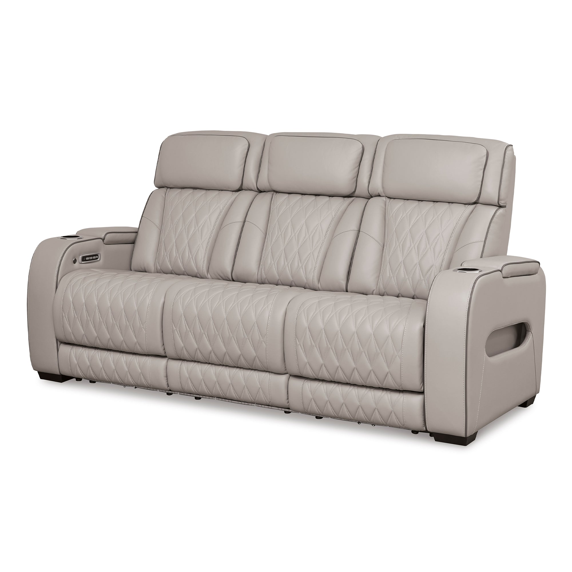 Boyington Triple Power Leather Sofa and Loveseat Set with Massage