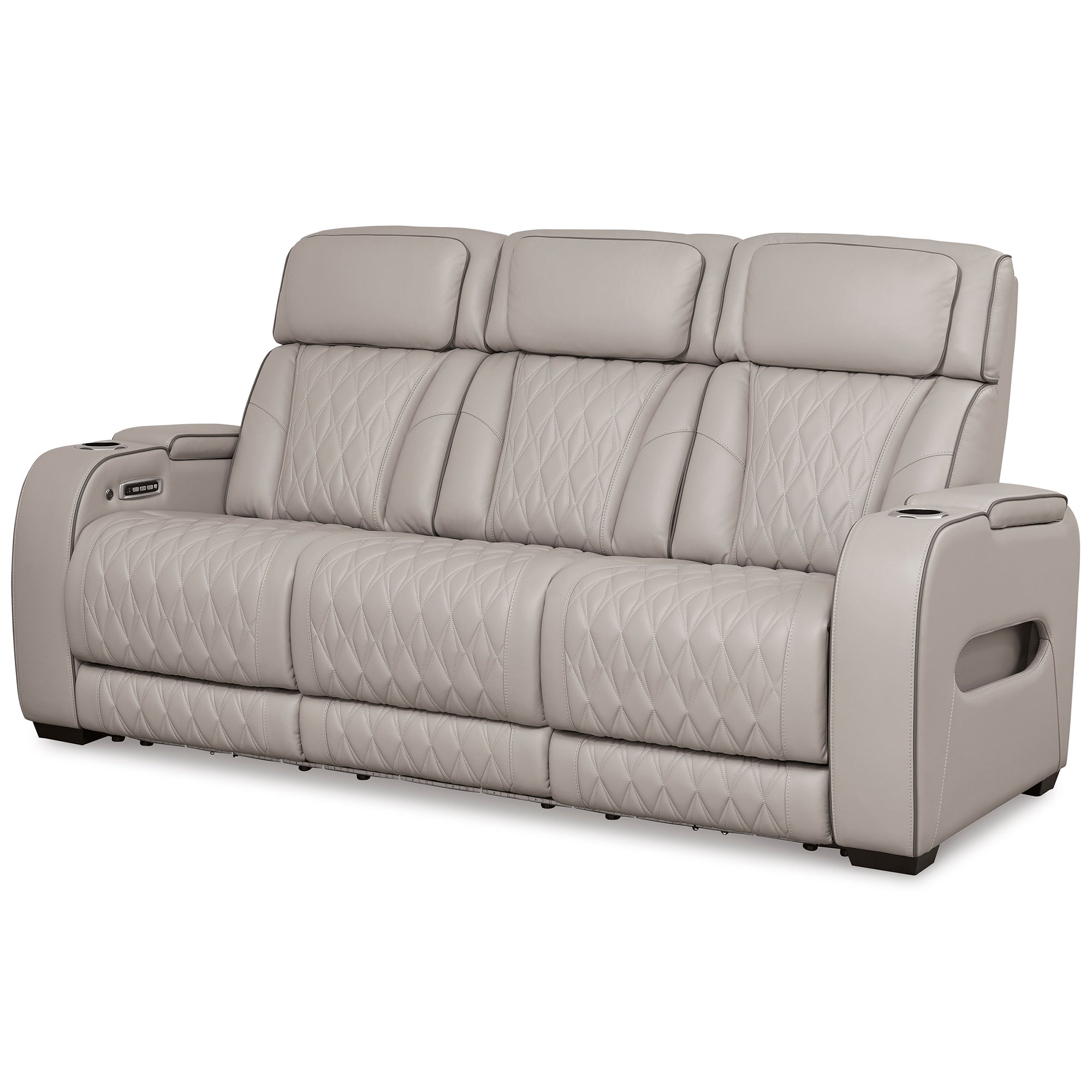 Boyington Triple Power Leather Reclining Sofa with Massage