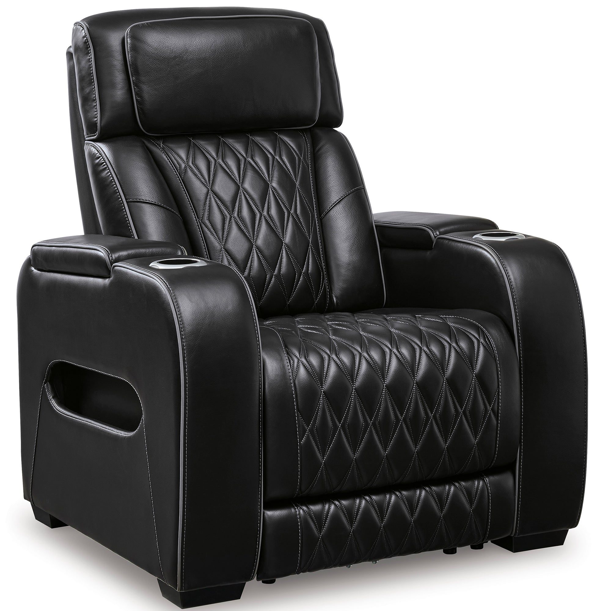 Boyington Triple Power Leather Recliner with Massage