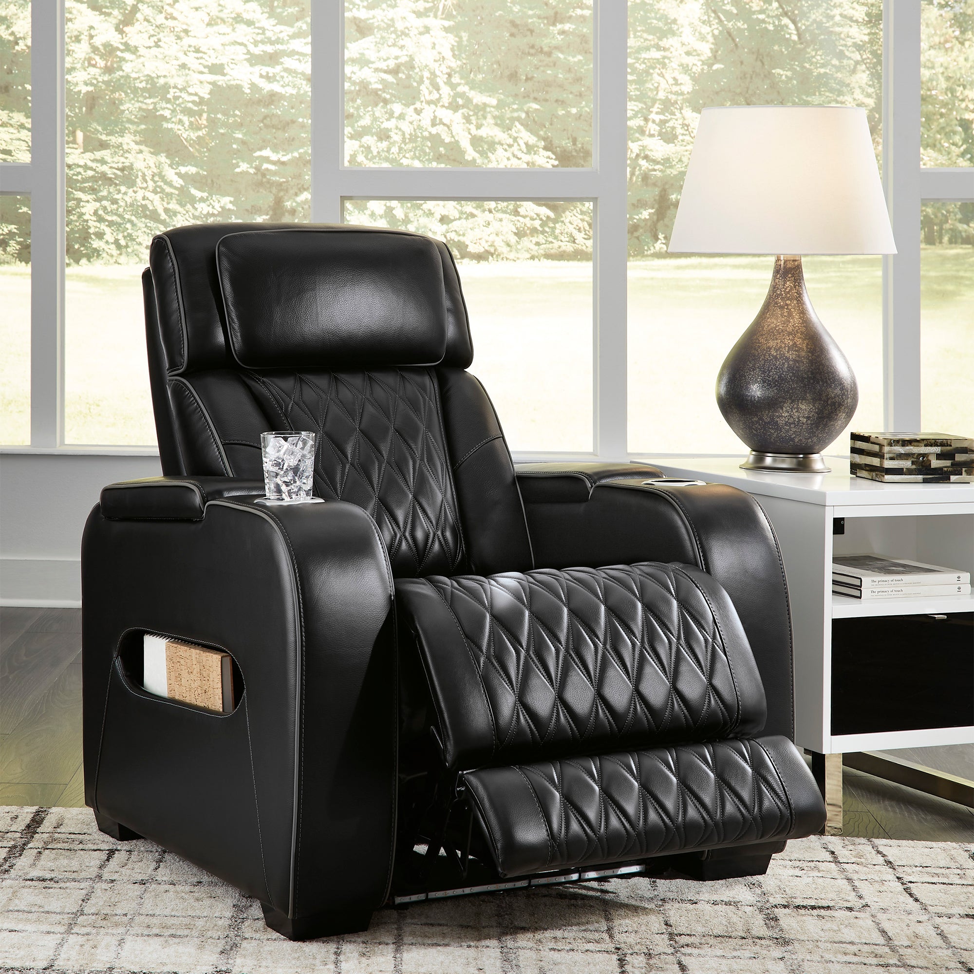 Boyington Triple Power Leather Recliner with Massage