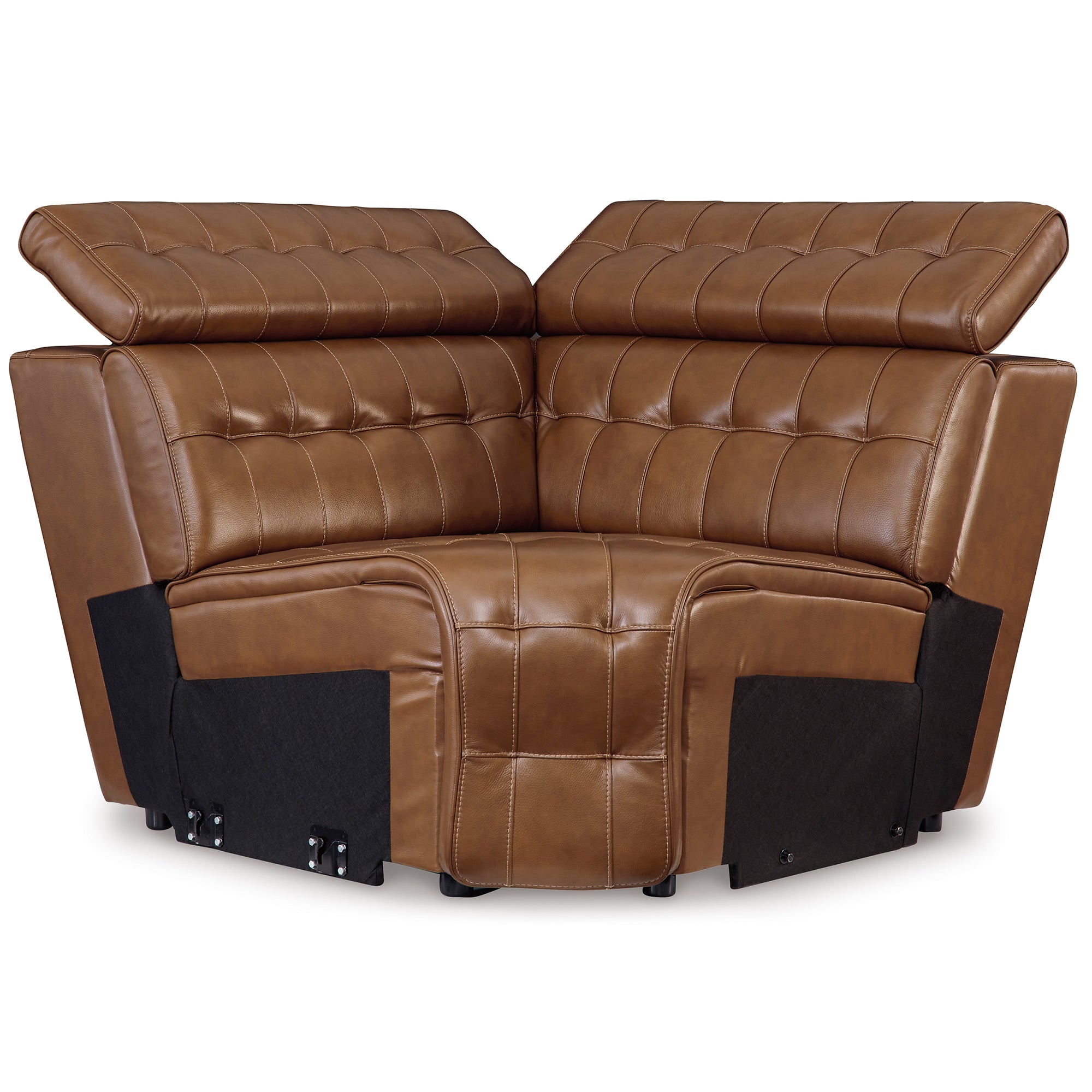 Temmpton 6-Piece Dual Power Leather Reclining Sectional