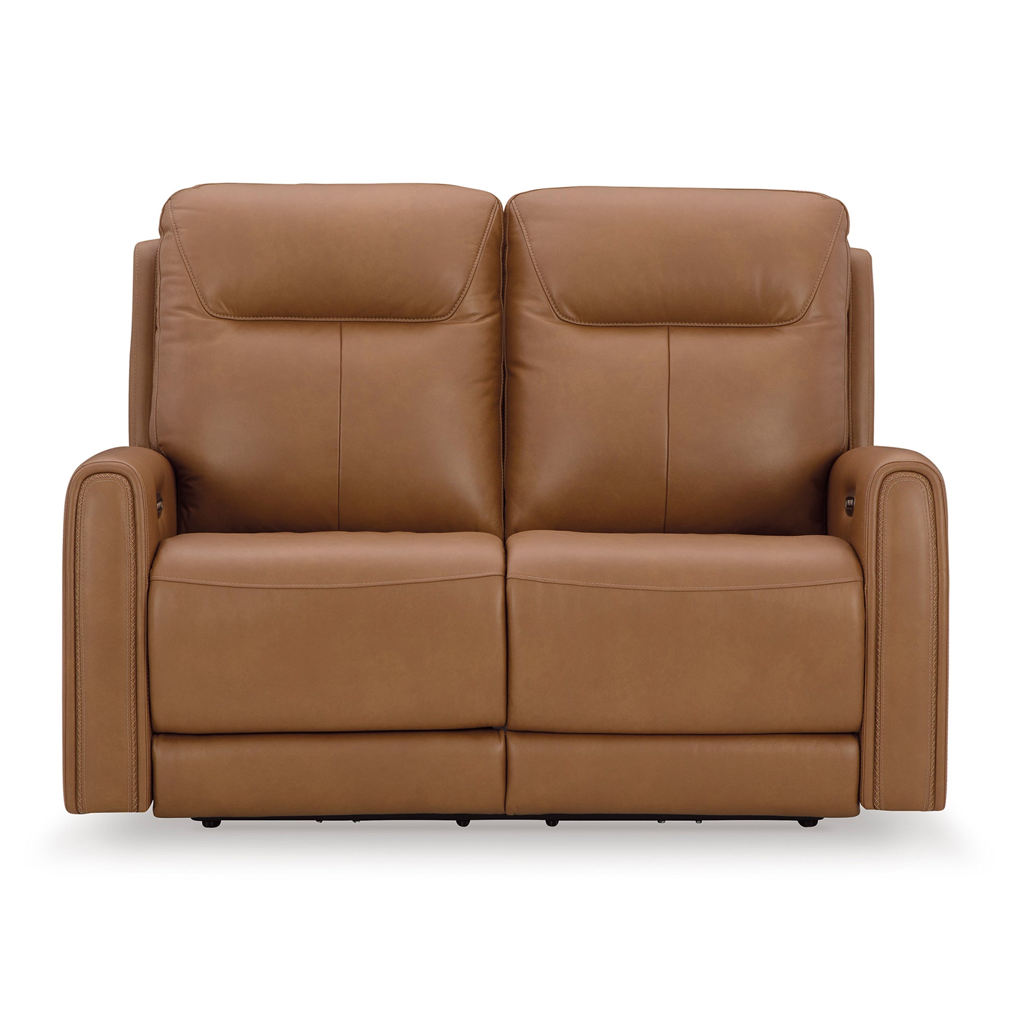 Tryanny Triple Power Leather Reclining Sofa and Loveseat