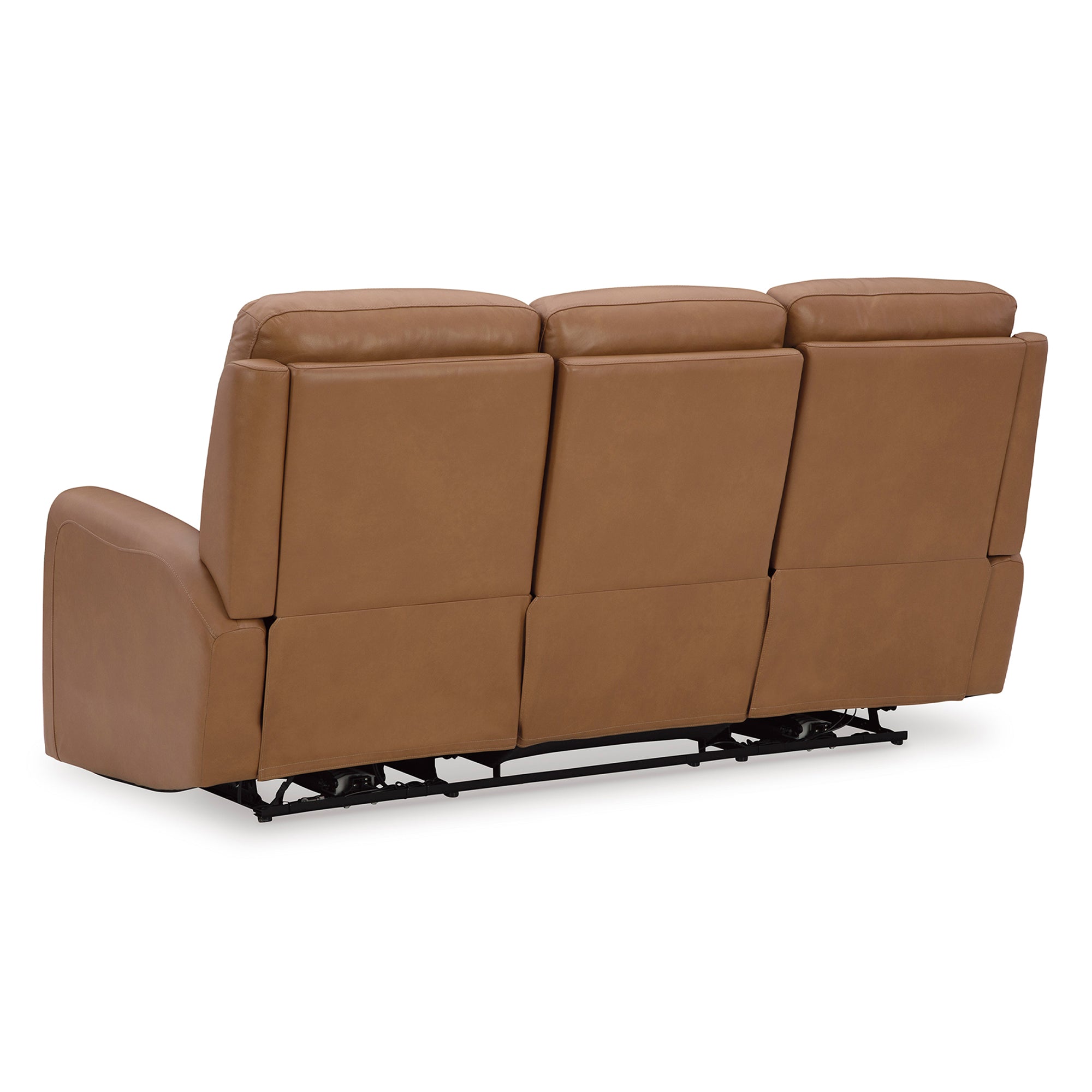 Tryanny Triple Power Leather Reclining Sofa and Loveseat