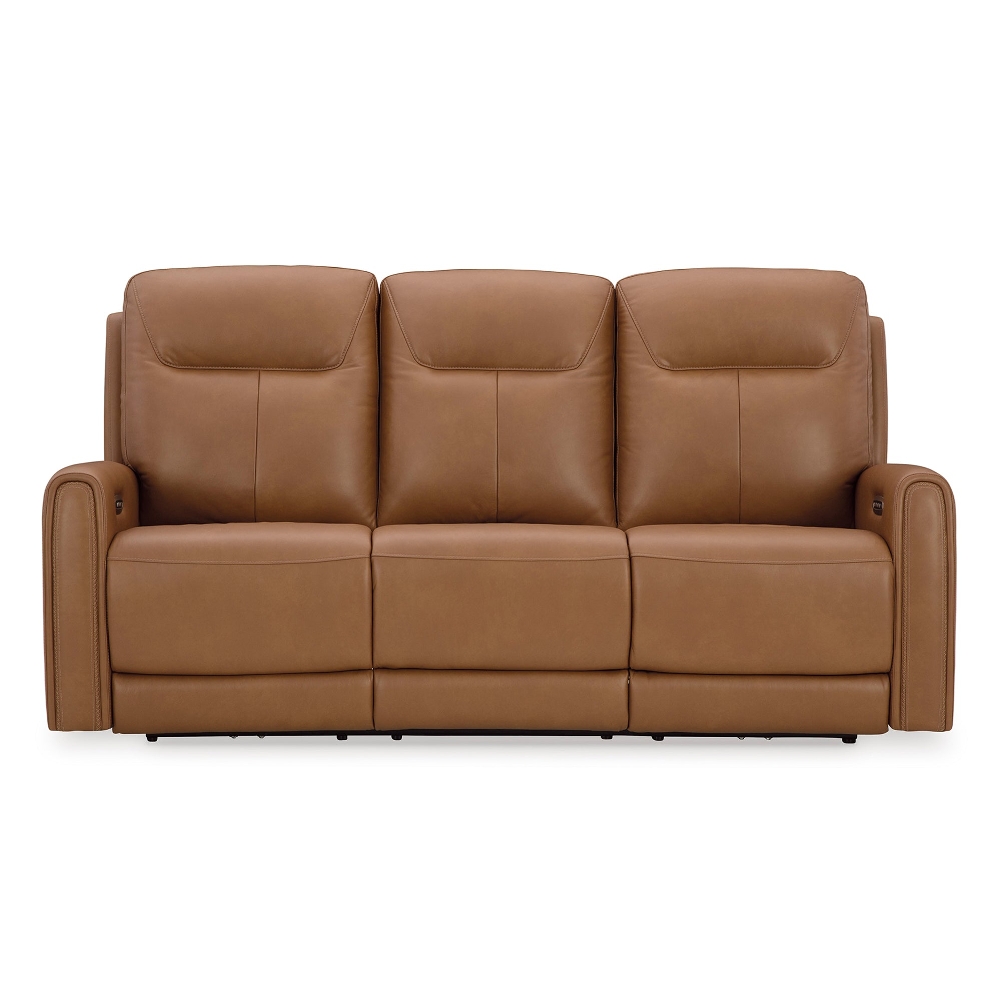 Tryanny Triple Power Leather Reclining Sofa and Loveseat