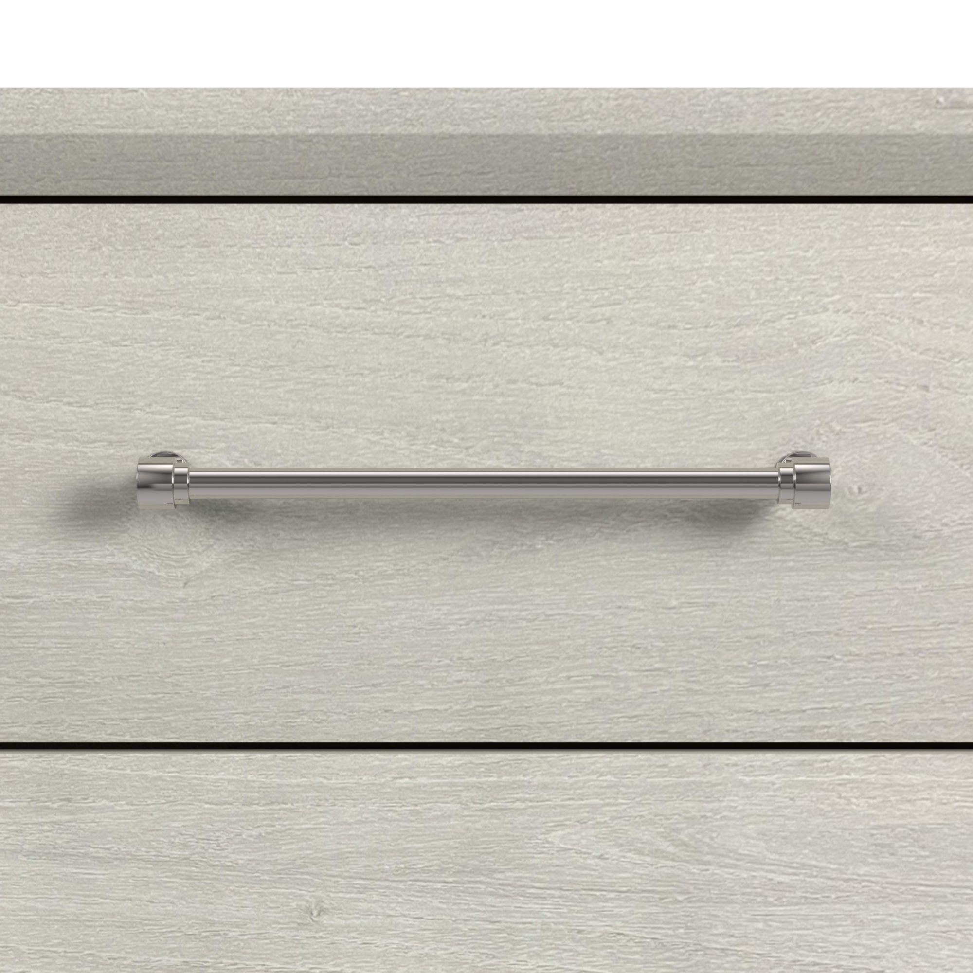 Westland Queen Upholstered Bed with Mirrored Dresser