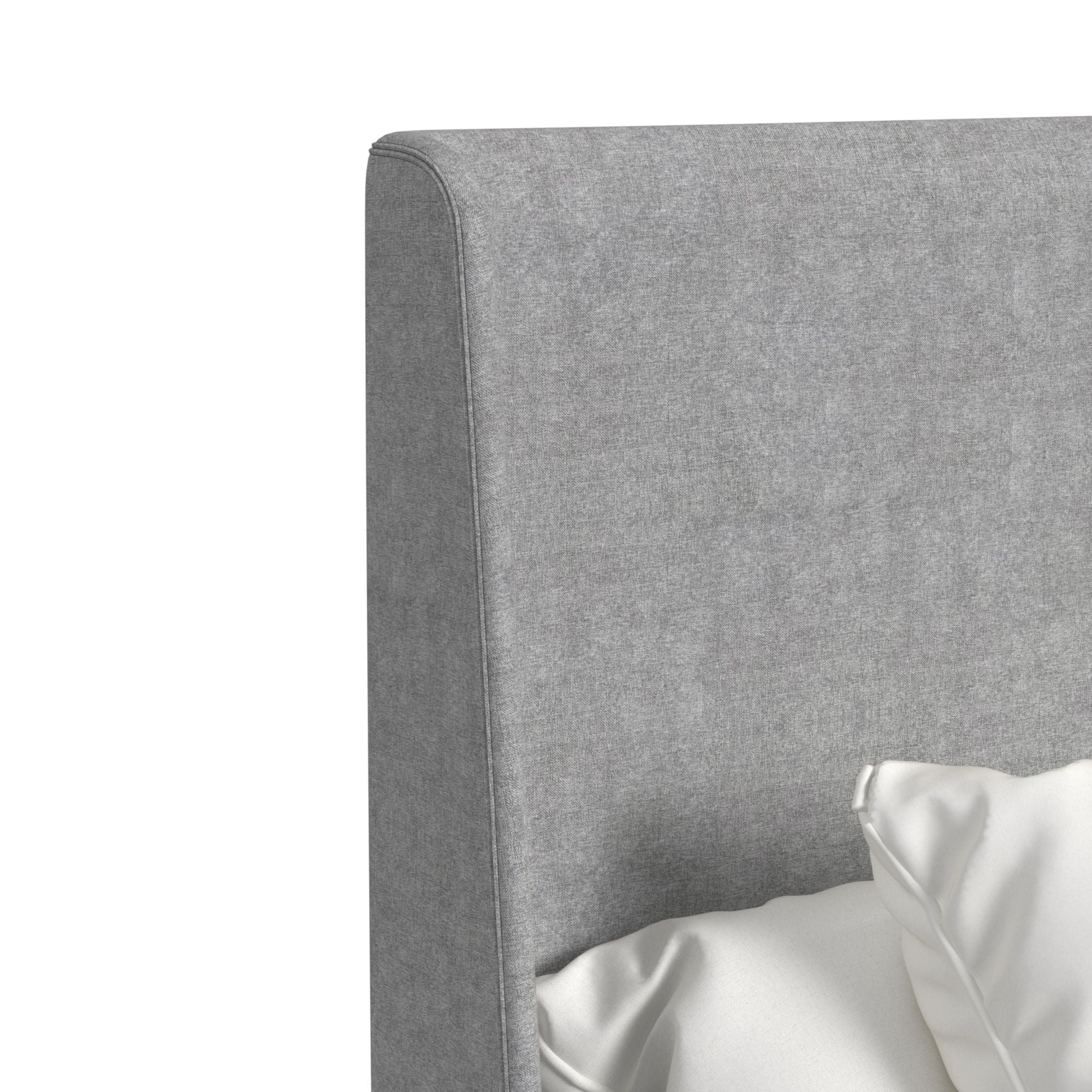 Westland Queen Upholstered Bed with Mirrored Dresser