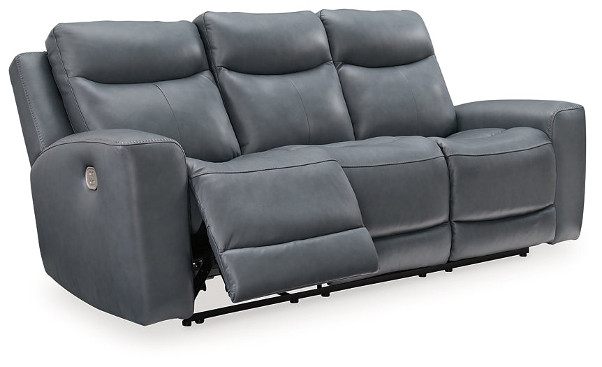 Mindanao Dual Power Leather Reclining Sofa