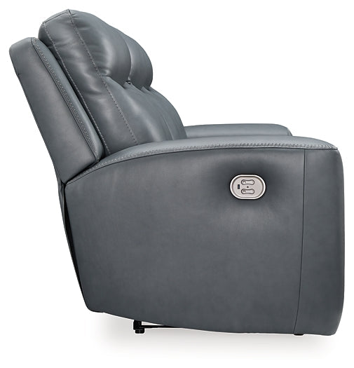 Mindanao Dual Power Leather Reclining Sofa