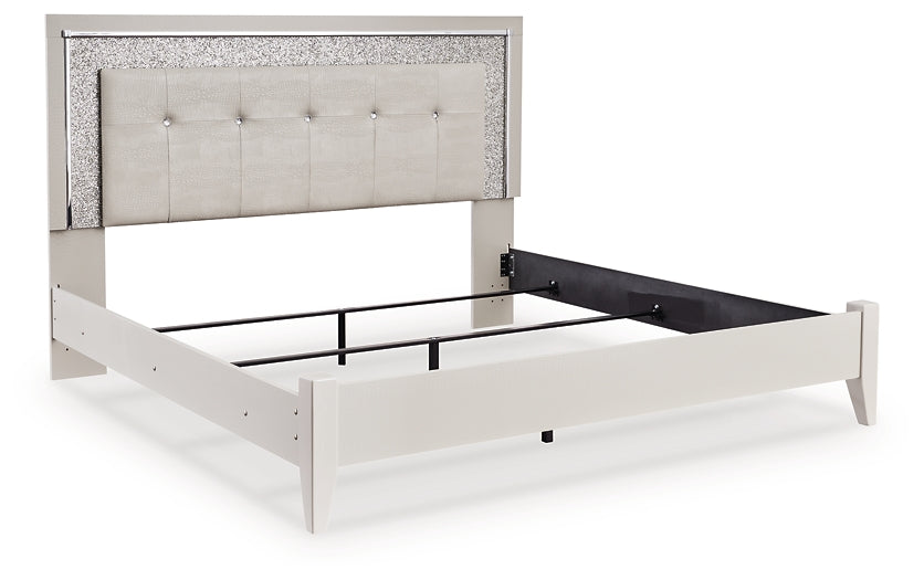 Zyniden Full Upholstered Panel Bed