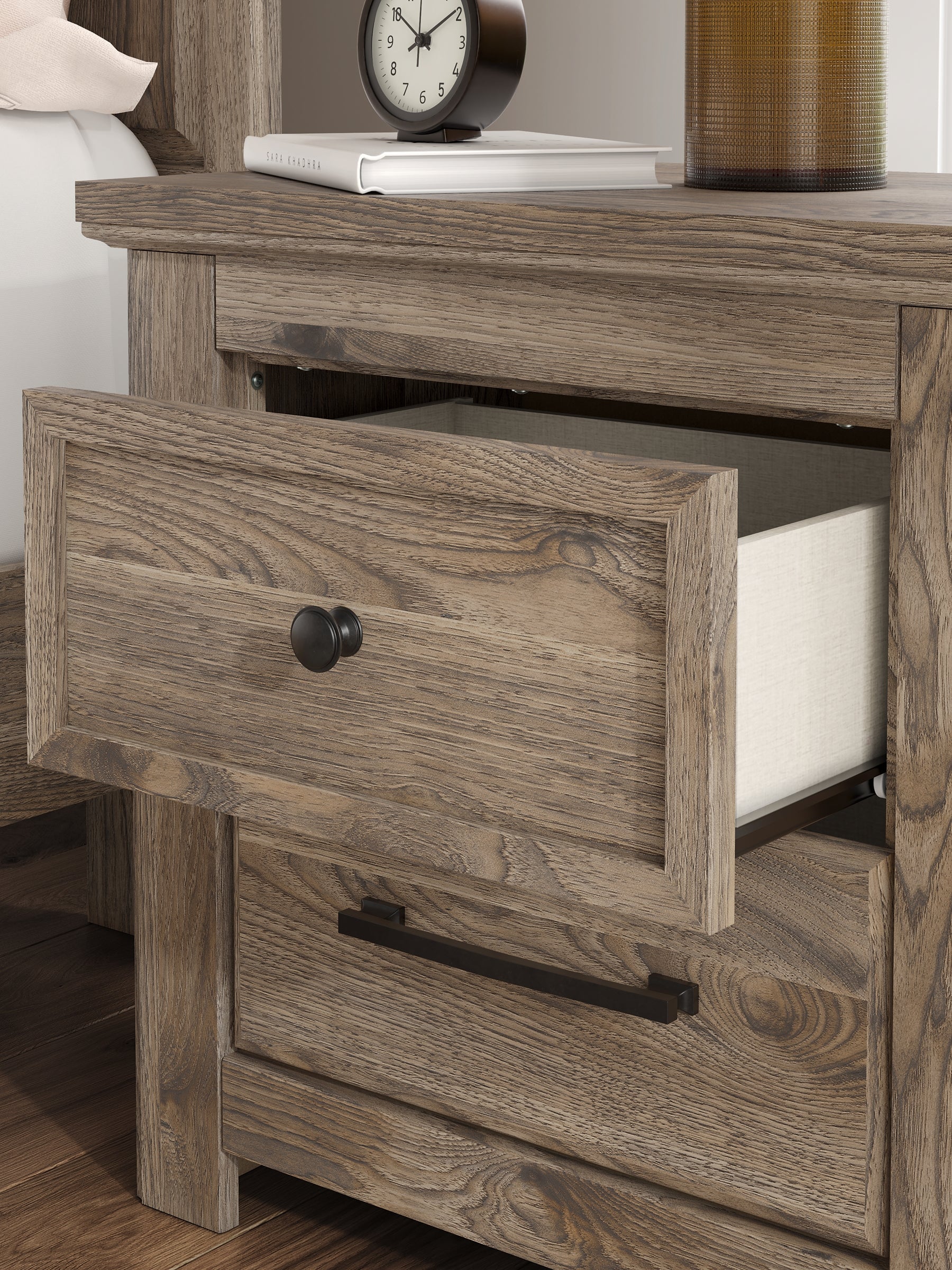 Rusticott Two Drawer Night Stand