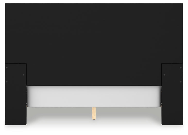 Londer Queen Panel Bed with Mirrored Dresser and Nightstand