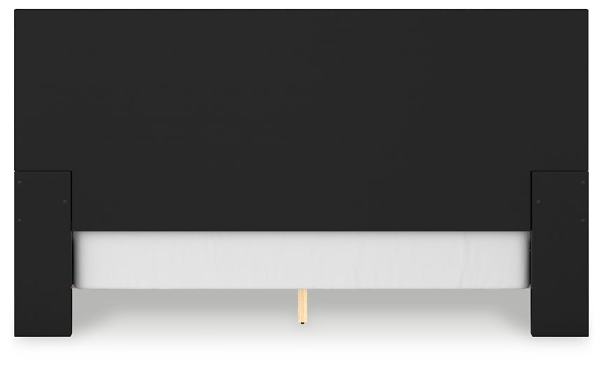 Londer King Panel Bed with Mirrored Dresser and Chest