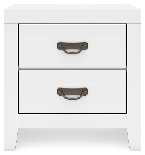 Binterglen California King Panel Bed with Mirrored Dresser, Chest and Nightstand