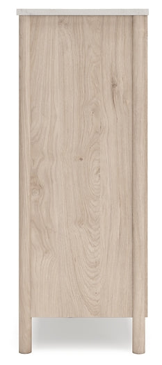 Cadmori Queen Upholstered Panel Bed with Mirrored Dresser and Chest