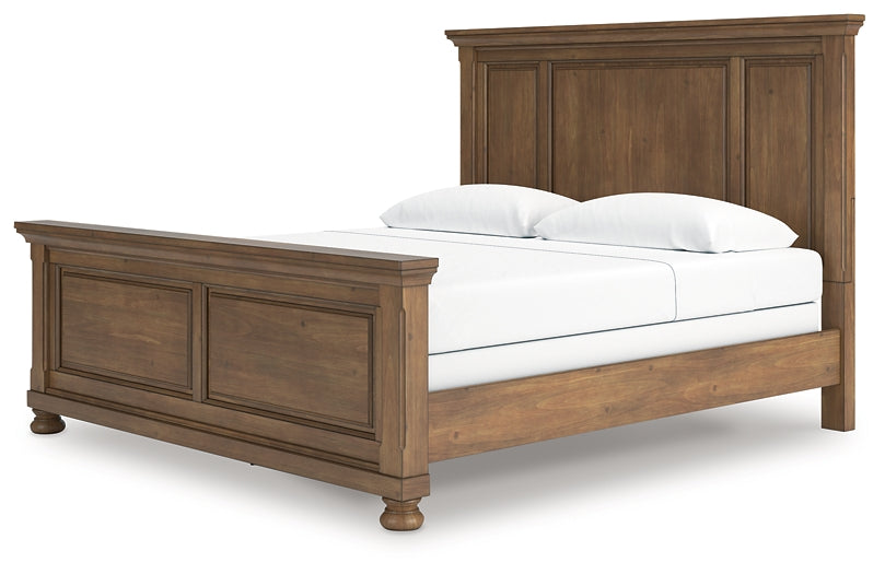Feddinger King Panel Bed with Mirrored Dresser and Chest