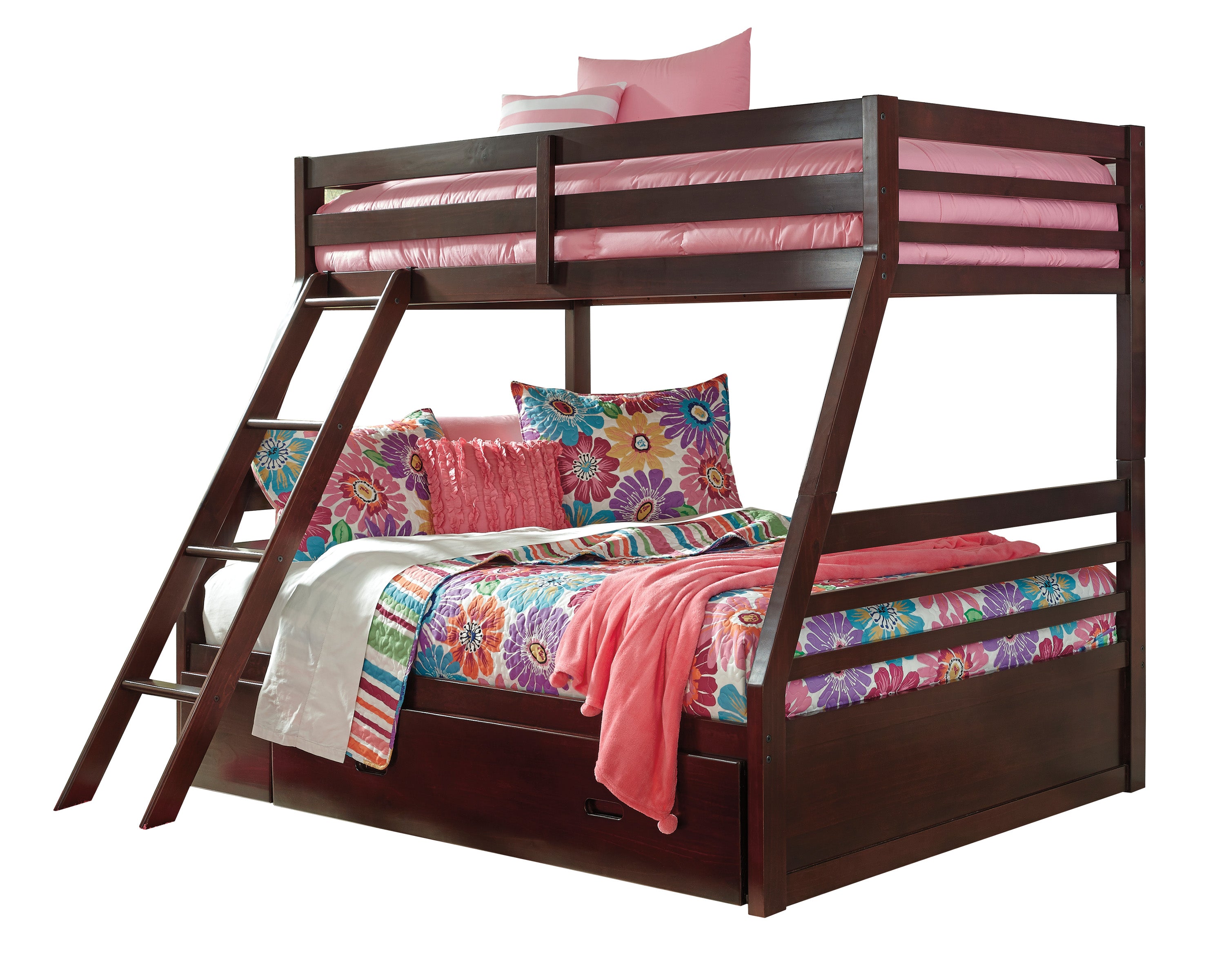 Halanton Twin over Full Bunk Bed with Storage