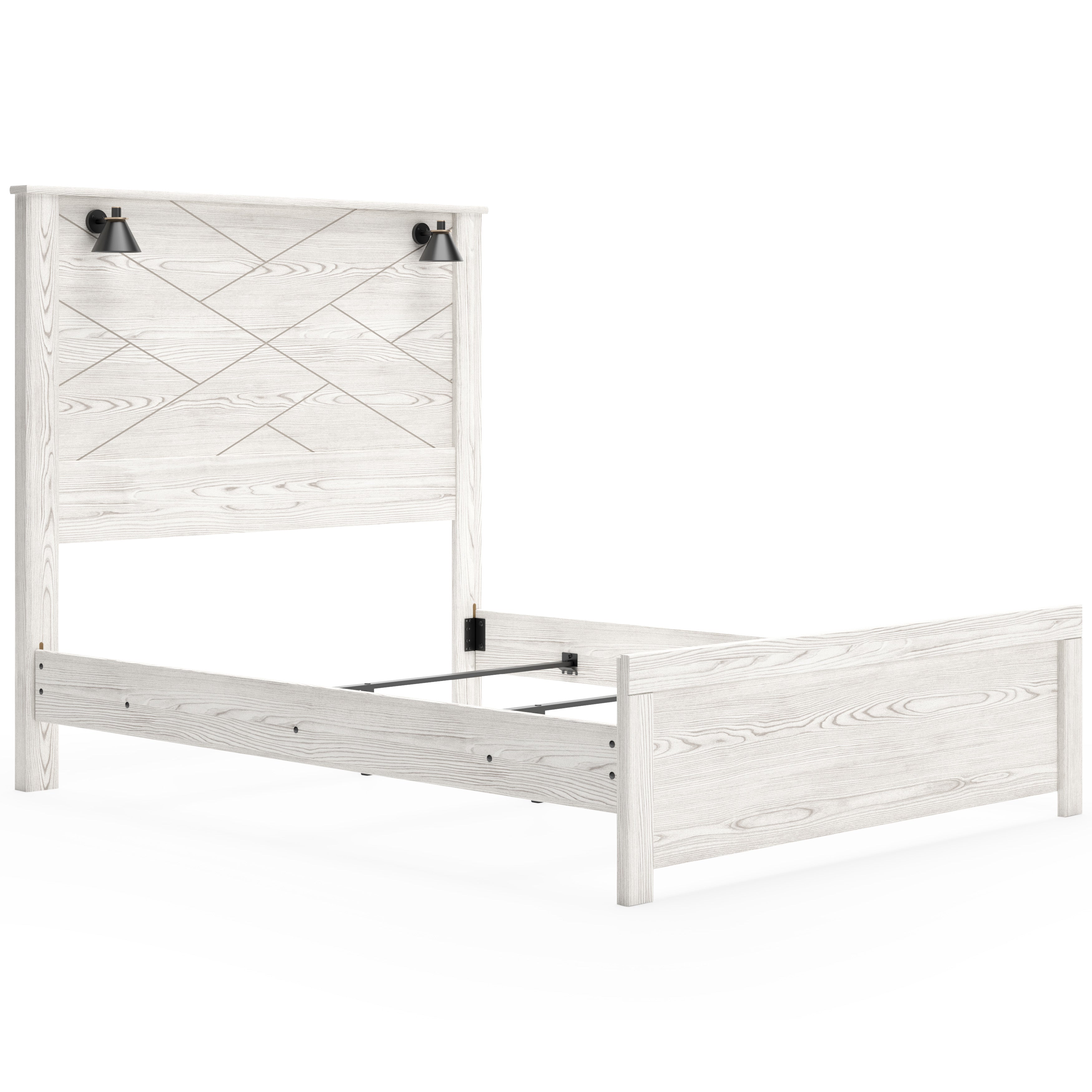 Gerridan Queen Panel Bed with Mirrored Dresser