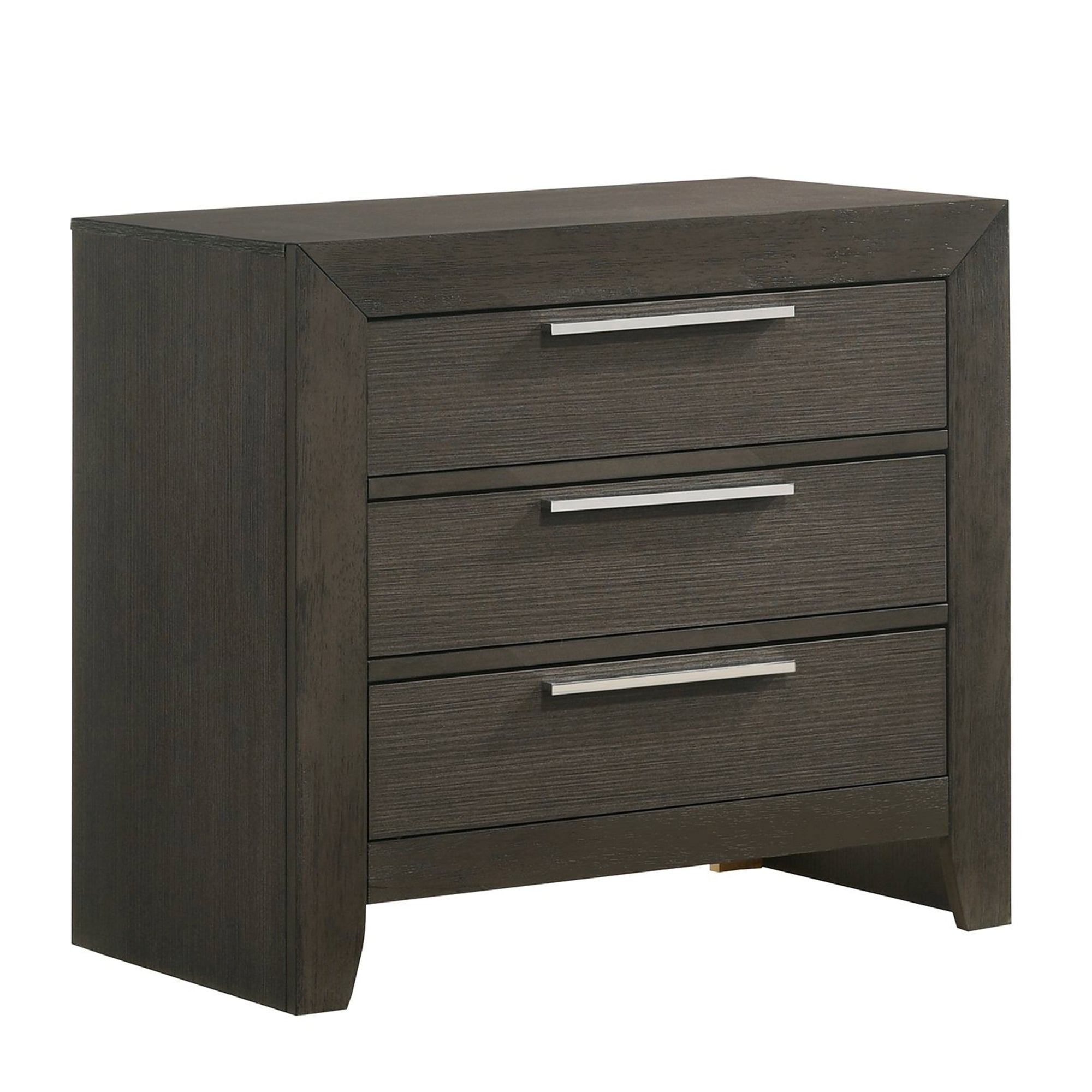 Malika Three Drawer Night Stand