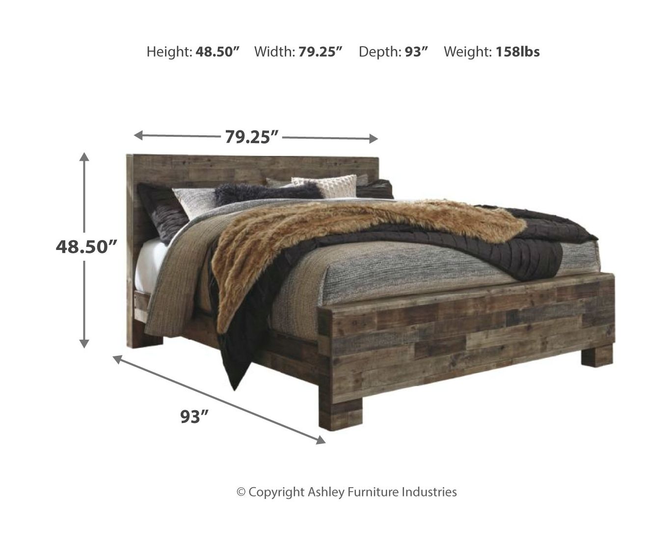 Derekson King Panel Bed