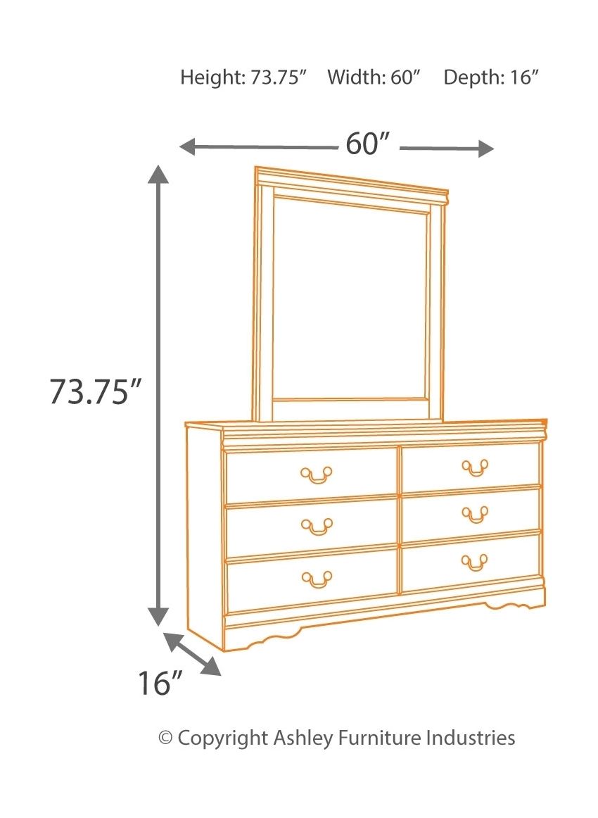 Huey Black Vineyard Dresser and Mirror