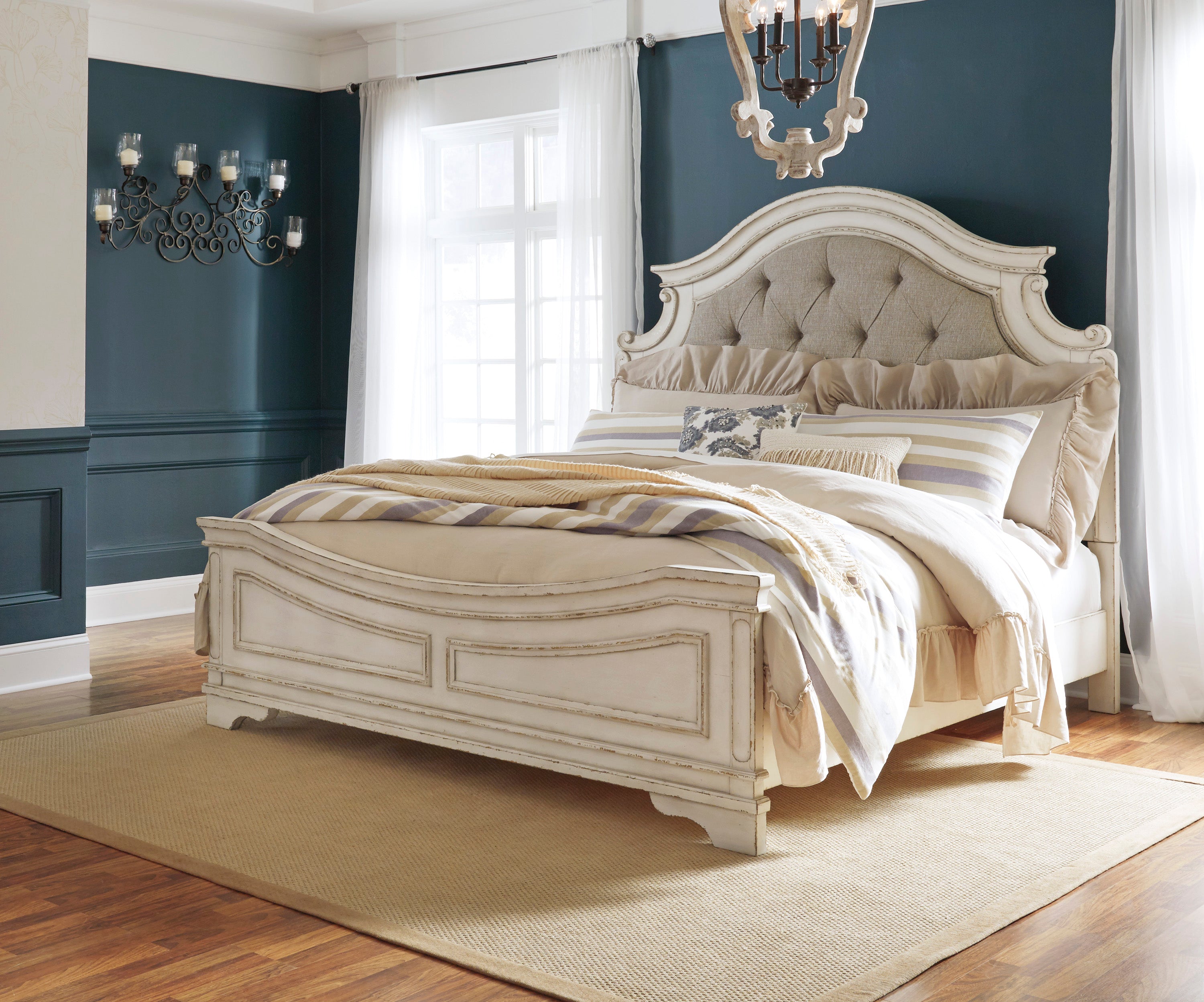 Realyn Queen Upholstered Panel Bed