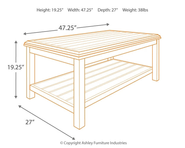 Castle Island Rectangular Cocktail Table