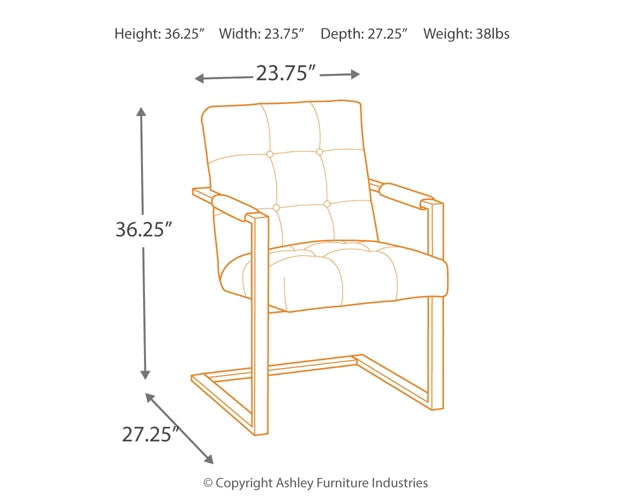 Starmore Home Office Desk Chair (2/CN)