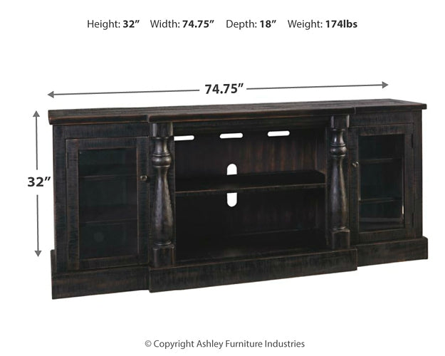 Mallacar XL TV Stand w/Fireplace Option