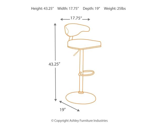 Bellatier Tall UPH Swivel Barstool