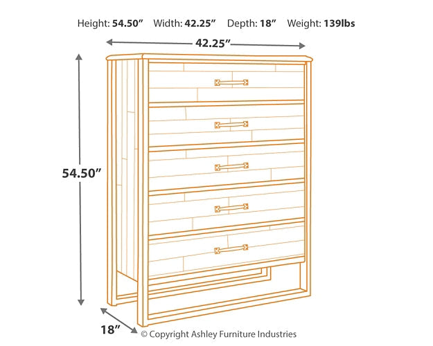 Sommerford Five Drawer Chest