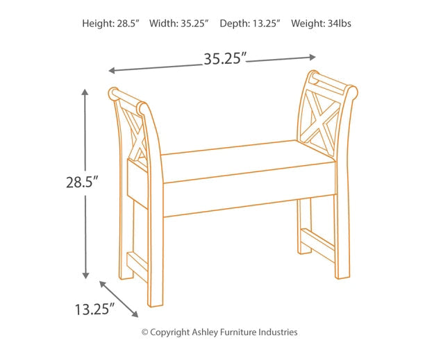 Abbonto Accent Bench