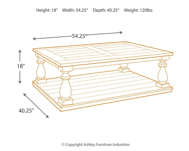 Mallacar Rectangular Cocktail Table