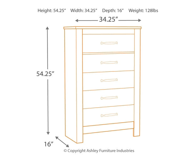 Bellaby Five Drawer Chest