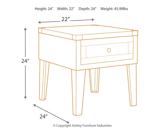 Chazney Rectangular End Table