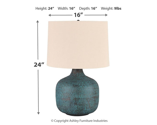 Malthace Metal Table Lamp (1/CN)