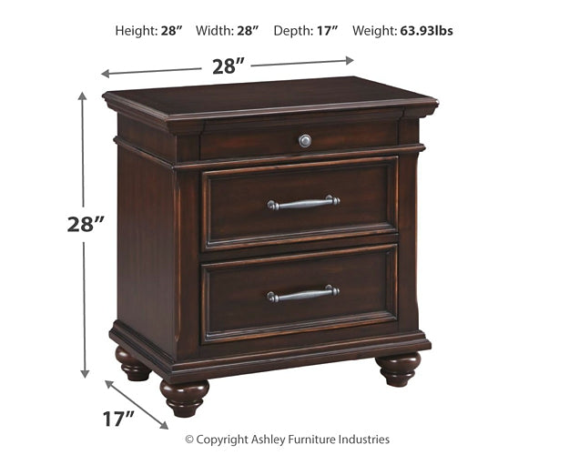 Brynhurst Three Drawer Night Stand