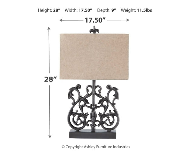 Capper Metal Table Lamp (1/CN)